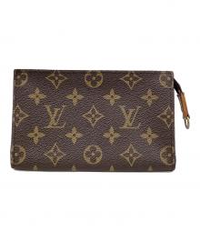 LOUIS VUITTON（ルイ ヴィトン）の古着「バケット付属ポーチ モノグラム柄」｜ブラウン