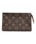 LOUIS VUITTON（ルイ ヴィトン）の古着「バケット付属ポーチ モノグラム柄」｜ブラウン