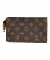 LOUIS VUITTON (ルイ ヴィトン) バケット付属ポーチ モノグラム柄 ブラウン：10000円