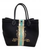 A.D.M.J.エーディーエムジェイ）の古着「ハンドバッグ マジックライト センターリボントートM」｜ブラック