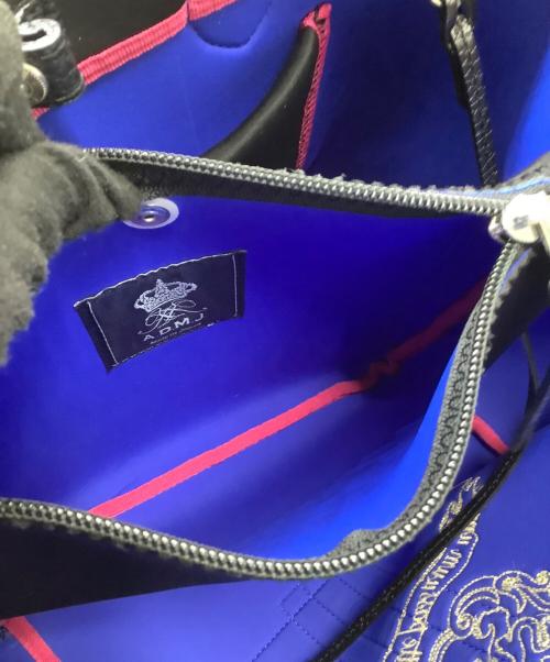 A.D.M.J.（エーディーエムジェイ）A.D.M.J. (エーディーエムジェイ) ハンドバッグ マジックライト センターリボントートM ブラックの古着・服飾アイテム