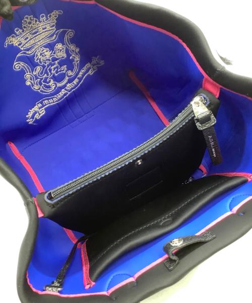 A.D.M.J.（エーディーエムジェイ）A.D.M.J. (エーディーエムジェイ) ハンドバッグ マジックライト センターリボントートM ブラックの古着・服飾アイテム