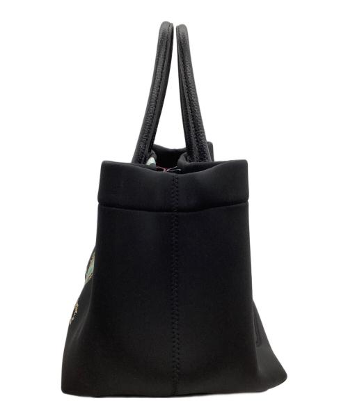 A.D.M.J.（エーディーエムジェイ）A.D.M.J. (エーディーエムジェイ) ハンドバッグ マジックライト センターリボントートM ブラックの古着・服飾アイテム