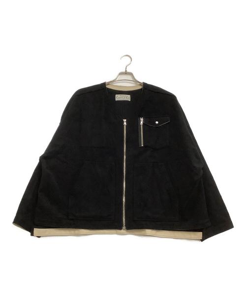 EESETT&Co（イーセットアンドコー）EESETT&Co (イーセットアンドコー) ノーカラージャケット ブラック サイズ:34の古着・服飾アイテム