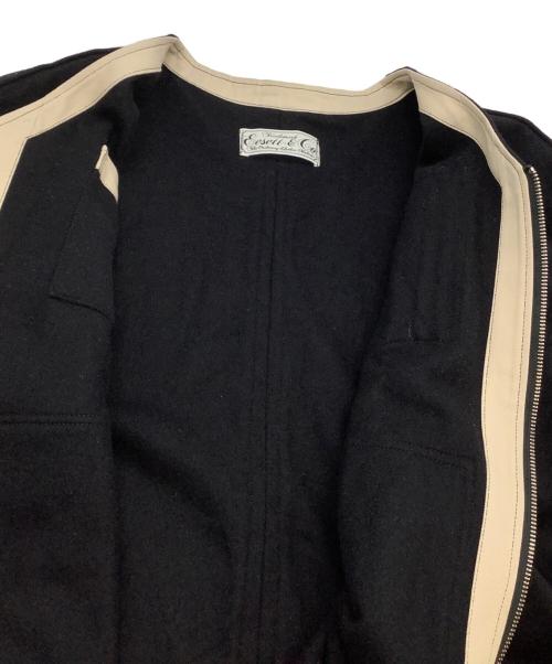 EESETT&Co（イーセットアンドコー）EESETT&Co (イーセットアンドコー) ノーカラージャケット ブラック サイズ:34の古着・服飾アイテム