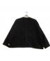 EESETT&Co (イーセットアンドコー) ノーカラージャケット ブラック サイズ:34：10000円