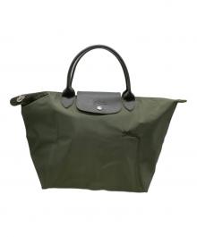 LONGCHAMP（ロンシャン）の古着「折りたたみバッグ」｜グリーン