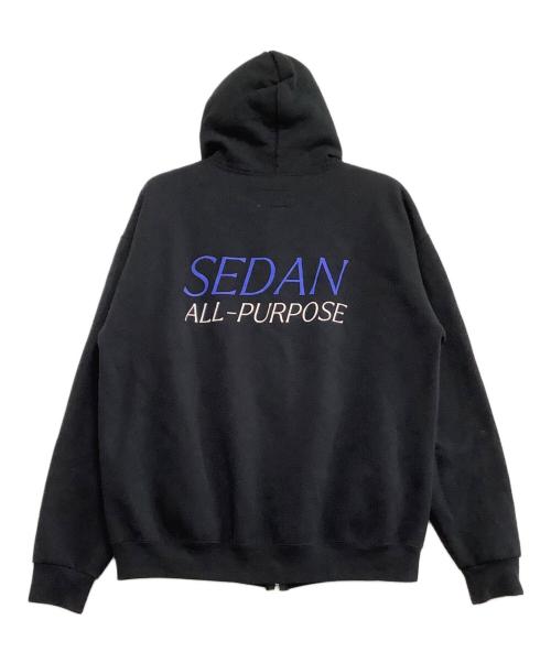 SEDAN ALL-PURPOSE（セダンオールパーパス）SEDAN ALL-PURPOSE (セダンオールパーパス) ジップアップジャケット ブラック サイズ:XLの古着・服飾アイテム