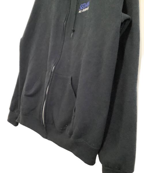 SEDAN ALL-PURPOSE（セダンオールパーパス）SEDAN ALL-PURPOSE (セダンオールパーパス) ジップアップジャケット ブラック サイズ:XLの古着・服飾アイテム