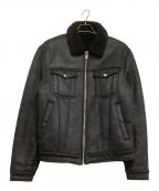 ZARAザラ）の古着「フェイクムートンジャケット」｜ブラック