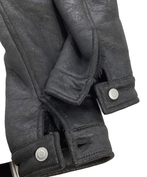 ZARA（ザラ）ZARA (ザラ) フェイクムートンジャケット ブラック サイズ:XLの古着・服飾アイテム