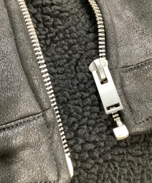 ZARA（ザラ）ZARA (ザラ) フェイクムートンジャケット ブラック サイズ:XLの古着・服飾アイテム