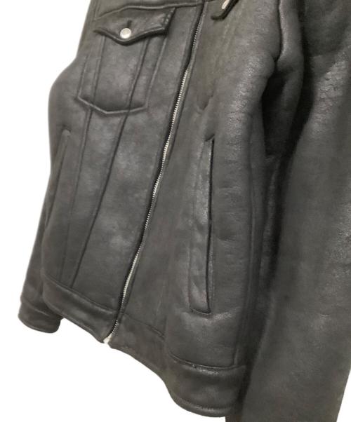 ZARA（ザラ）ZARA (ザラ) フェイクムートンジャケット ブラック サイズ:XLの古着・服飾アイテム