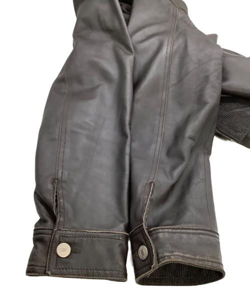 HERIOT（ヘリオット）HERIOT (ヘリオット) リバーシブルレザージャケット ブラック×グレー サイズ:Lの古着・服飾アイテム