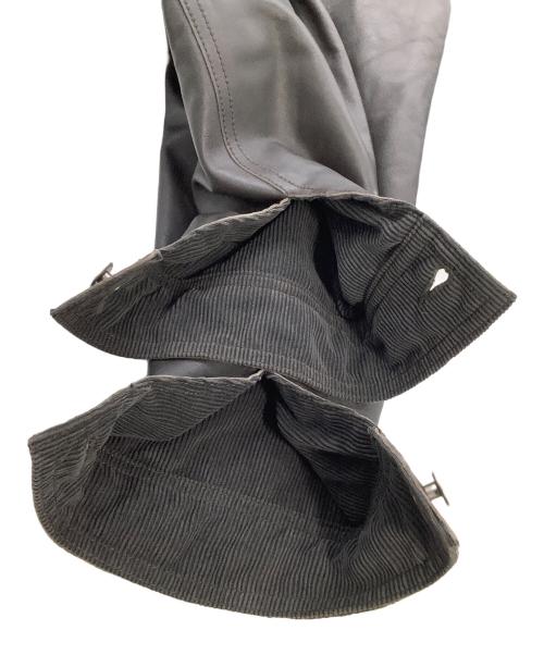 HERIOT（ヘリオット）HERIOT (ヘリオット) リバーシブルレザージャケット ブラック×グレー サイズ:Lの古着・服飾アイテム