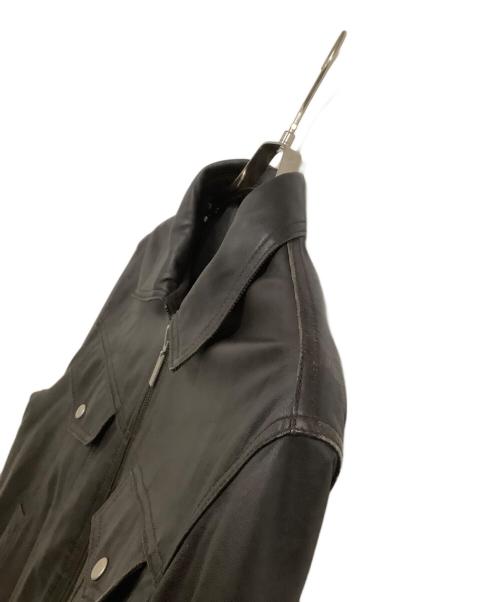 HERIOT（ヘリオット）HERIOT (ヘリオット) リバーシブルレザージャケット ブラック×グレー サイズ:Lの古着・服飾アイテム