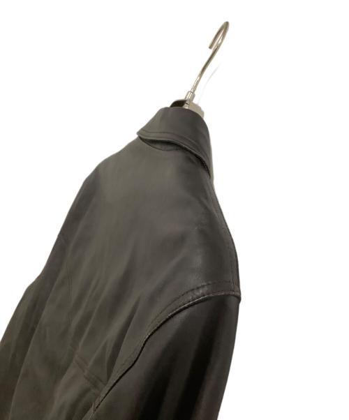 HERIOT（ヘリオット）HERIOT (ヘリオット) リバーシブルレザージャケット ブラック×グレー サイズ:Lの古着・服飾アイテム