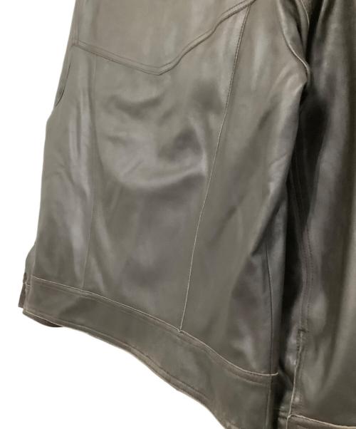 HERIOT（ヘリオット）HERIOT (ヘリオット) リバーシブルレザージャケット ブラック×グレー サイズ:Lの古着・服飾アイテム