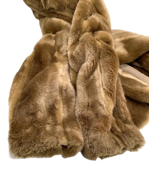 6(ROKU) BEAUTY&YOUTH（ロク ビューティーアンドユース）6(ROKU) BEAUTY&YOUTH (ロク ビューティーアンドユース) フェイクファーコート　FAKE MINK FUR COAT ブラウン サイズ:36の古着・服飾アイテム