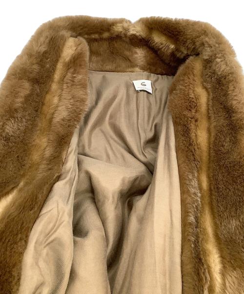 6(ROKU) BEAUTY&YOUTH（ロク ビューティーアンドユース）6(ROKU) BEAUTY&YOUTH (ロク ビューティーアンドユース) フェイクファーコート　FAKE MINK FUR COAT ブラウン サイズ:36の古着・服飾アイテム