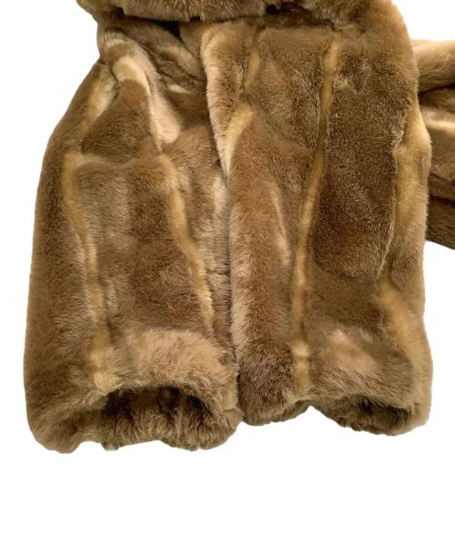 6(ROKU) BEAUTY&YOUTH（ロク ビューティーアンドユース）6(ROKU) BEAUTY&YOUTH (ロク ビューティーアンドユース) フェイクファーコート　FAKE MINK FUR COAT ブラウン サイズ:36の古着・服飾アイテム