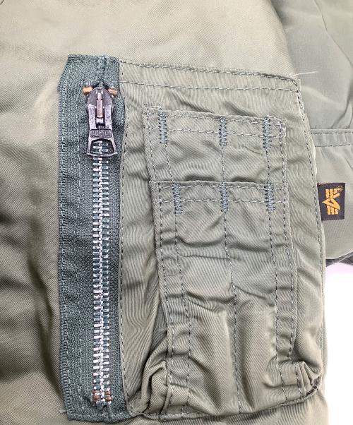 ALPHA（アルファ）ALPHA (アルファ) MA-1ジャケット グリーン サイズ:XLの古着・服飾アイテム