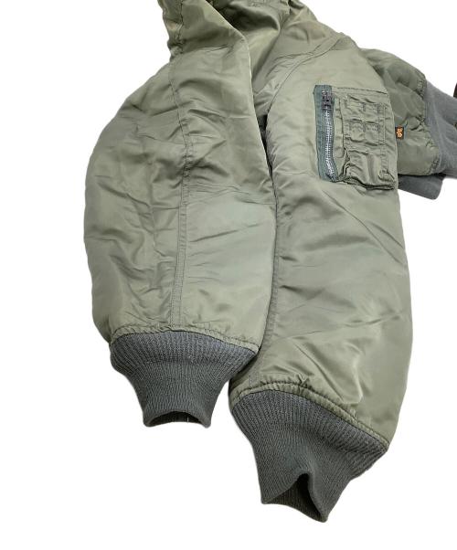 ALPHA（アルファ）ALPHA (アルファ) MA-1ジャケット グリーン サイズ:XLの古着・服飾アイテム