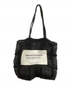 beautiful peopleビューティフルピープル）の古着「メッシュバッグ」｜ブラック×ホワイト