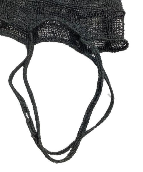 beautiful people（ビューティフルピープル）beautiful people (ビューティフルピープル) メッシュバッグ ブラック×ホワイトの古着・服飾アイテム