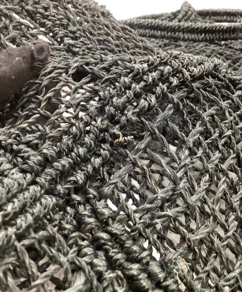 beautiful people（ビューティフルピープル）beautiful people (ビューティフルピープル) メッシュバッグ ブラック×ホワイトの古着・服飾アイテム