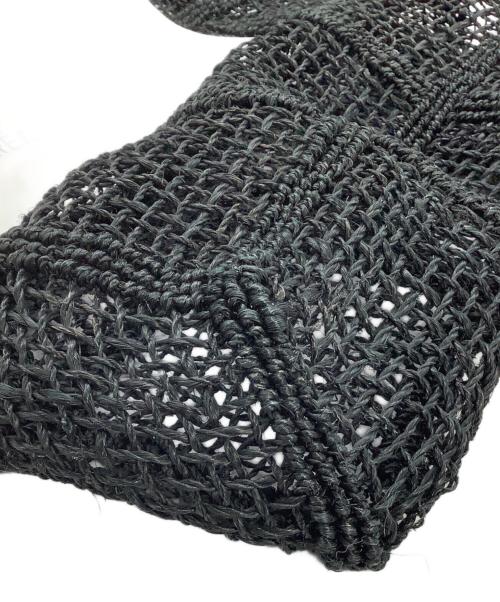 beautiful people（ビューティフルピープル）beautiful people (ビューティフルピープル) メッシュバッグ ブラック×ホワイトの古着・服飾アイテム