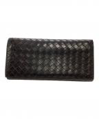 BOTTEGA VENETAボッテガベネタ）の古着「長財布 イントレチャート」｜ブラウン