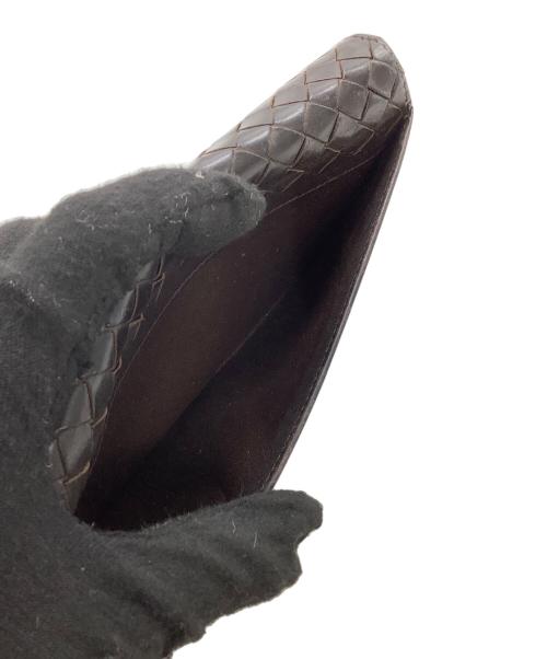 BOTTEGA VENETA（ボッテガベネタ）BOTTEGA VENETA (ボッテガベネタ) 長財布 イントレチャート ブラウンの古着・服飾アイテム