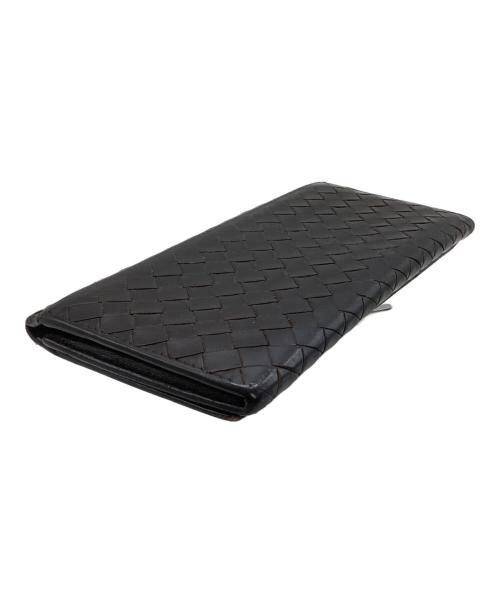 BOTTEGA VENETA（ボッテガベネタ）BOTTEGA VENETA (ボッテガベネタ) 長財布 イントレチャート ブラウンの古着・服飾アイテム