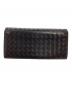 BOTTEGA VENETA (ボッテガベネタ) 長財布 イントレチャート ブラウン：7000円