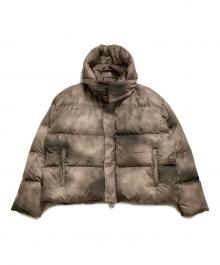 STAMPD（スタンプド）の古着「ダウンジャケット　総柄」｜ブラウン