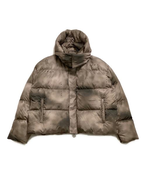 STAMPD（スタンプド）STAMPD (スタンプド) ダウンジャケット　総柄 ブラウン サイズ:Mの古着・服飾アイテム