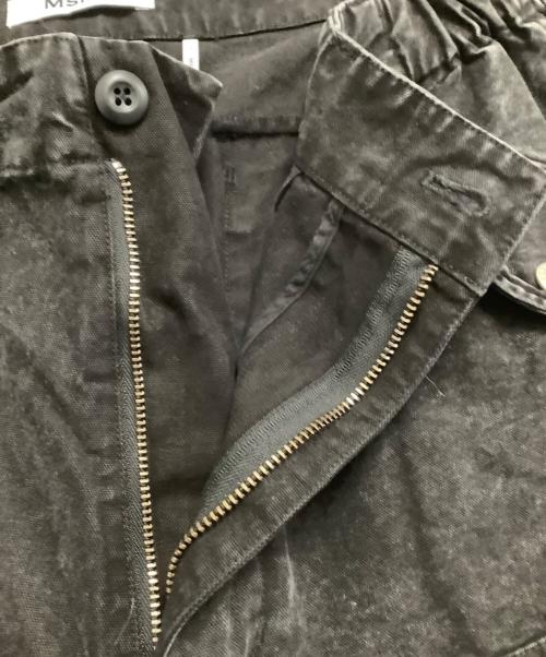 MSML（エムエスエムエル）MSML (エムエスエムエル) デニムカーゴパンツ GARMENT DYE CARGO PANTS ブラック サイズ:Sの古着・服飾アイテム