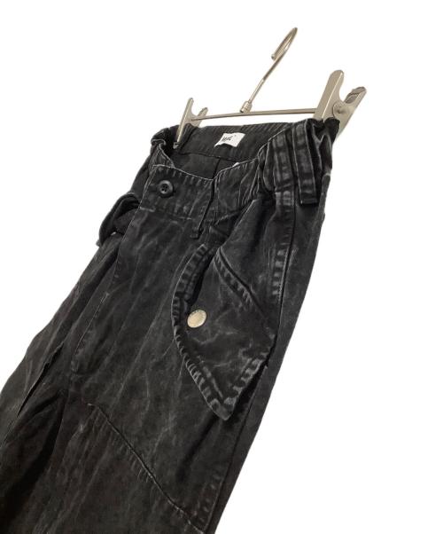 MSML（エムエスエムエル）MSML (エムエスエムエル) デニムカーゴパンツ GARMENT DYE CARGO PANTS ブラック サイズ:Sの古着・服飾アイテム