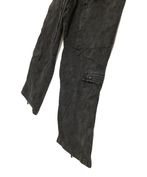 MSML（エムエスエムエル）MSML (エムエスエムエル) デニムカーゴパンツ GARMENT DYE CARGO PANTS ブラック サイズ:Sの古着・服飾アイテム