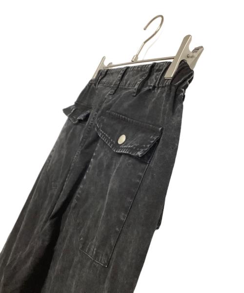 MSML（エムエスエムエル）MSML (エムエスエムエル) デニムカーゴパンツ GARMENT DYE CARGO PANTS ブラック サイズ:Sの古着・服飾アイテム