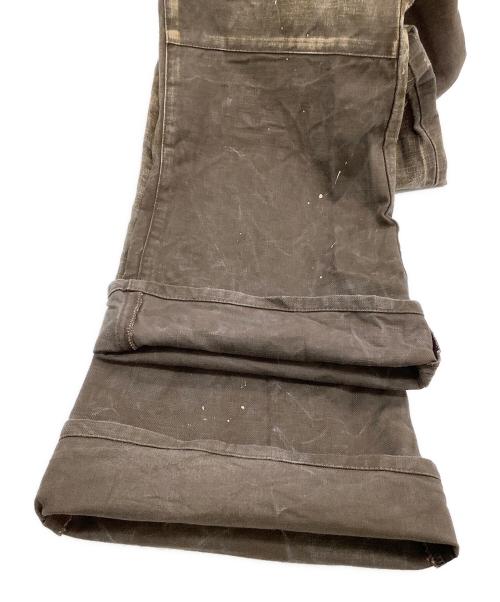 KAMIYA（カミヤ）KAMIYA (カミヤ) サージプリントパンツ ブラウン サイズ:Mの古着・服飾アイテム