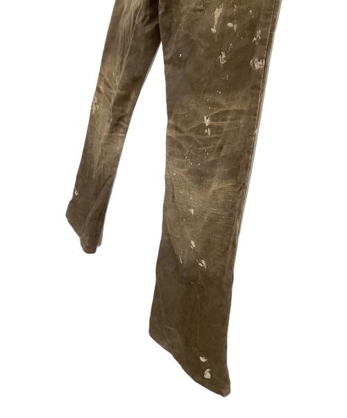 KAMIYA（カミヤ）KAMIYA (カミヤ) サージプリントパンツ ブラウン サイズ:Mの古着・服飾アイテム