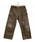 KAMIYA（カミヤ）の古着「ペインターデニムパンツ」｜ブラウン