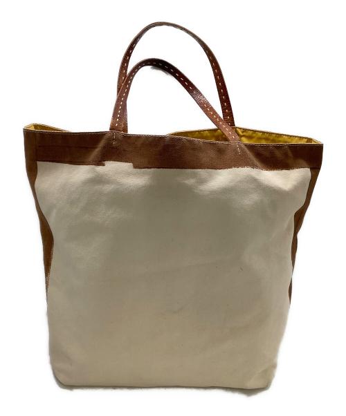 Felisi（フェリージ）Felisi (フェリージ) リバーシブルトートバッグ　40周年記念モデル イエロー×ブラウンの古着・服飾アイテム