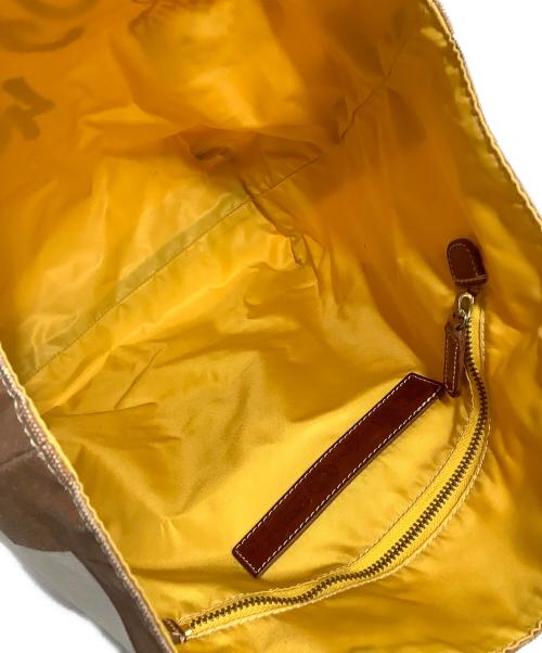 Felisi（フェリージ）Felisi (フェリージ) リバーシブルトートバッグ　40周年記念モデル イエロー×ブラウンの古着・服飾アイテム