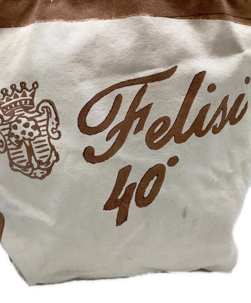 Felisi（フェリージ）Felisi (フェリージ) リバーシブルトートバッグ　40周年記念モデル イエロー×ブラウンの古着・服飾アイテム