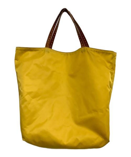 Felisi（フェリージ）Felisi (フェリージ) リバーシブルトートバッグ　40周年記念モデル イエロー×ブラウンの古着・服飾アイテム