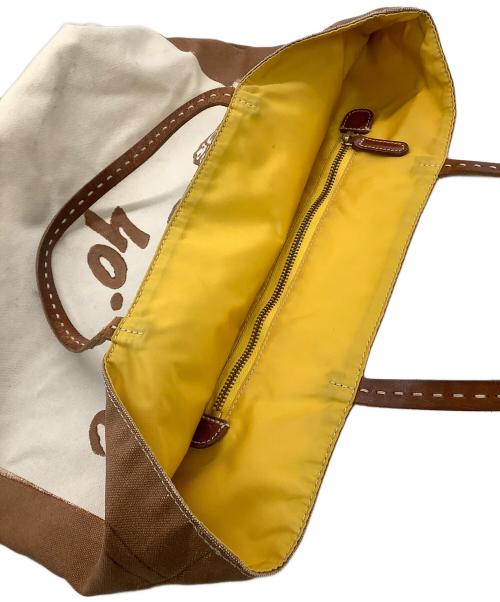 Felisi（フェリージ）Felisi (フェリージ) リバーシブルトートバッグ　40周年記念モデル イエロー×ブラウンの古着・服飾アイテム