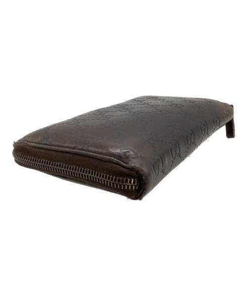 GUCCI（グッチ）GUCCI (グッチ) 長財布　グッチシマ 付属品	本体のみ ブラウンの古着・服飾アイテム